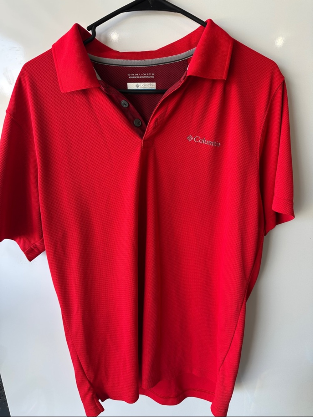 Columbia Men’s Bright Red Polo Shirt